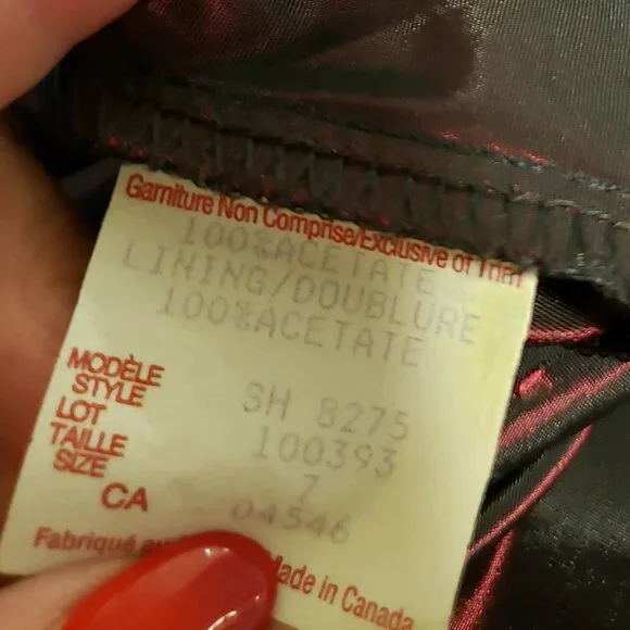 Acetate Formal Dress size 7 - Picture 4 of 12